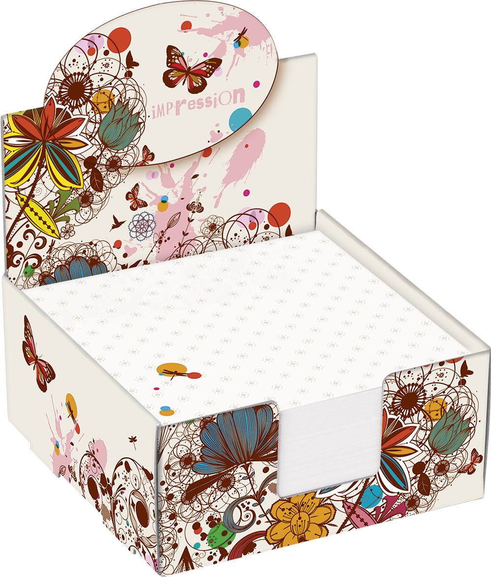 folia Notizbox mit Motivdruck 300 Blatt 9 x 9 cm