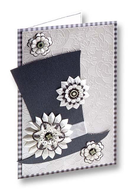 Produktbild folia Papierblumen weiß 2 von 3