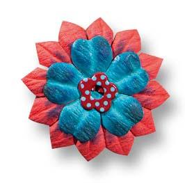 Produktbild folia Papierblumen farbig 3 von 5