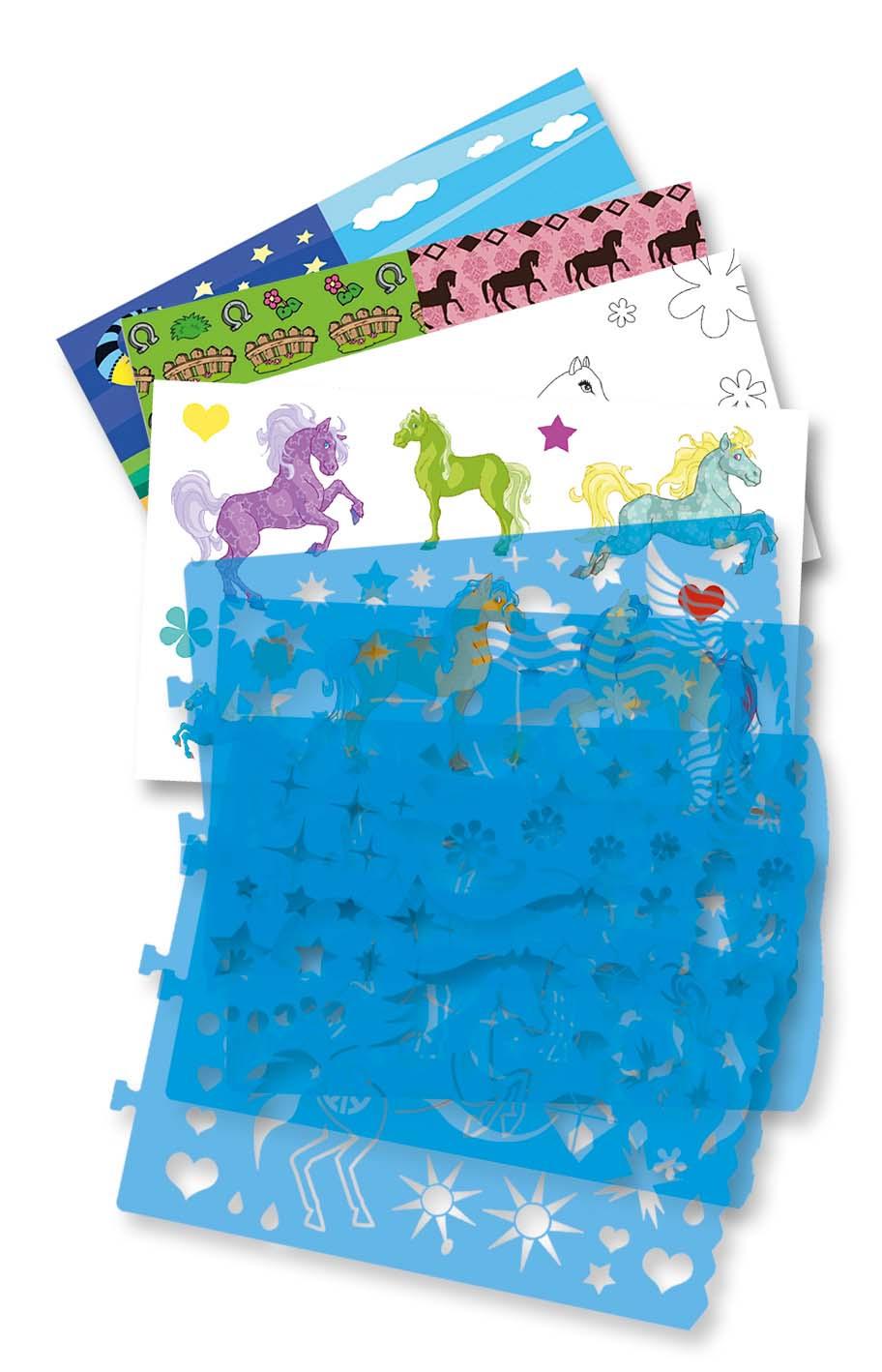 Produktbild folia Schablonenbuch klein - PONYHOF 2 von 3