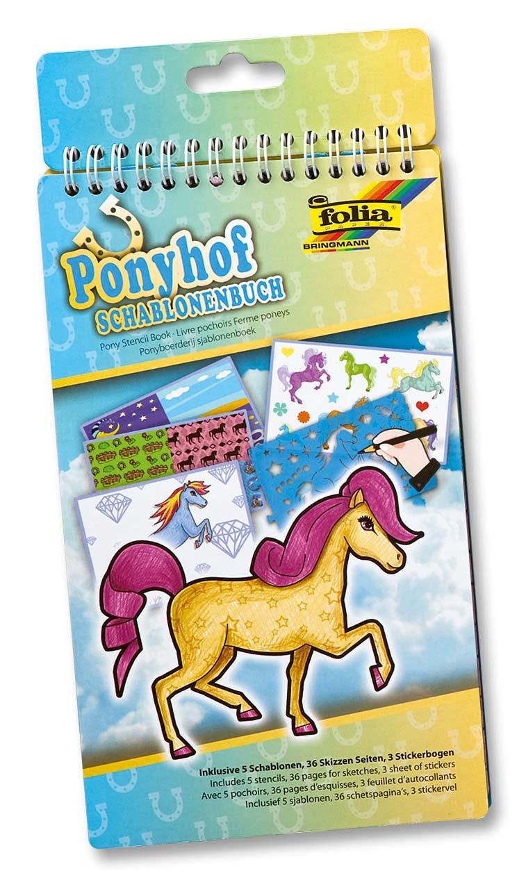 folia Schablonenbuch klein - PONYHOF