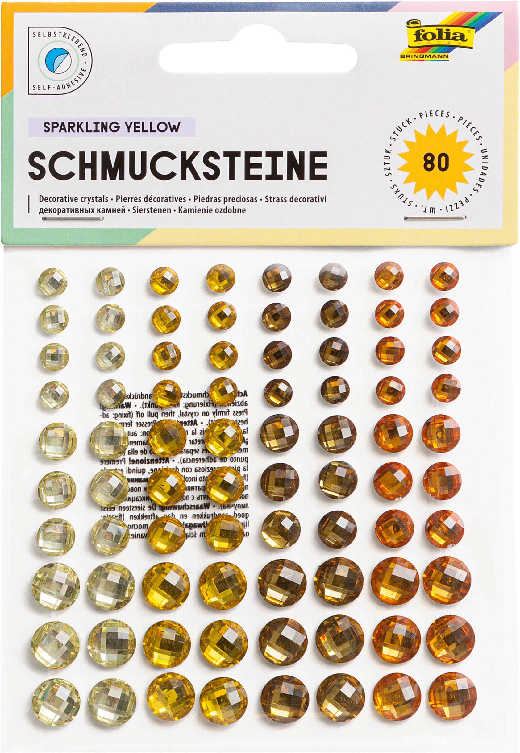 folia Schmucksteine selbstklebend summerheat 80 Stück