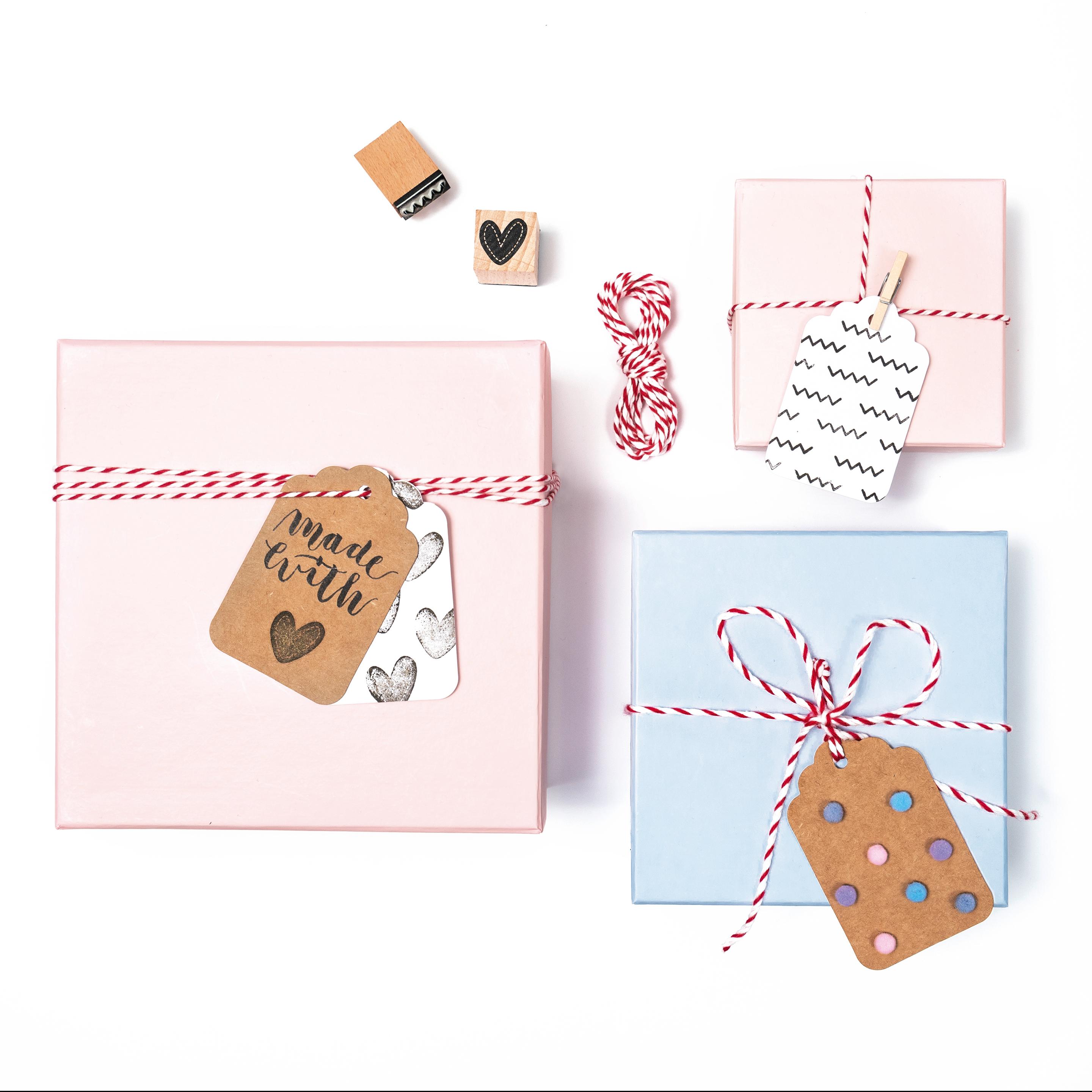 Produktbild folia Geschenkanhänger  12 Stück naturweiss 2 von 2