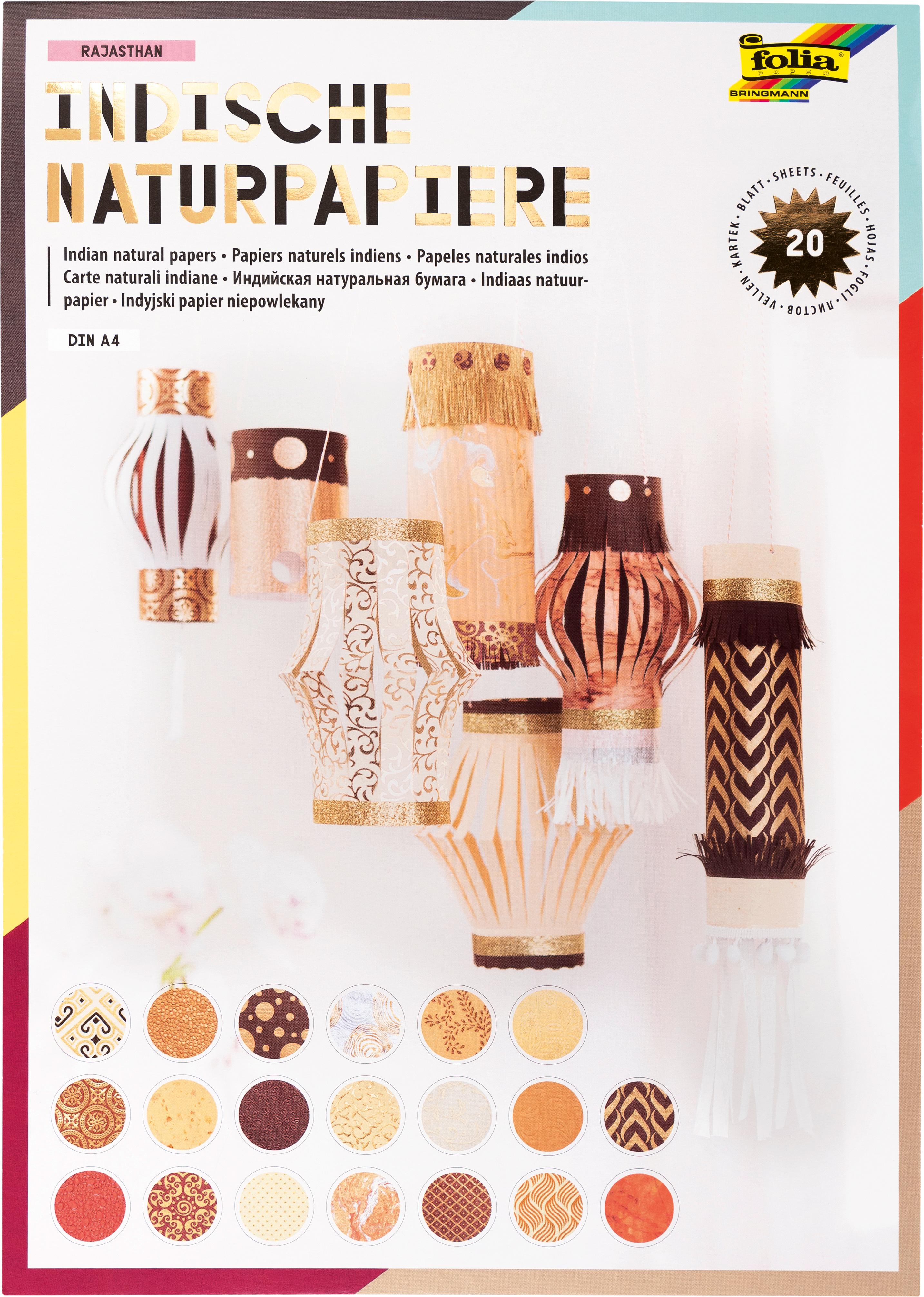 Produktbild folia Naturpapierblock A4 Colors of India sortiert 2 von 2