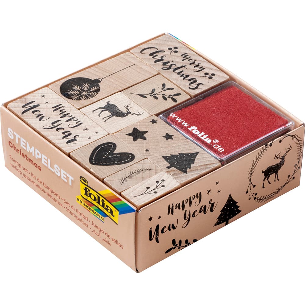 folia Holzstempel Weihnachten