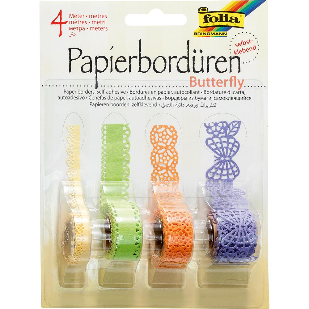 folia Papierbordüren Butterfly