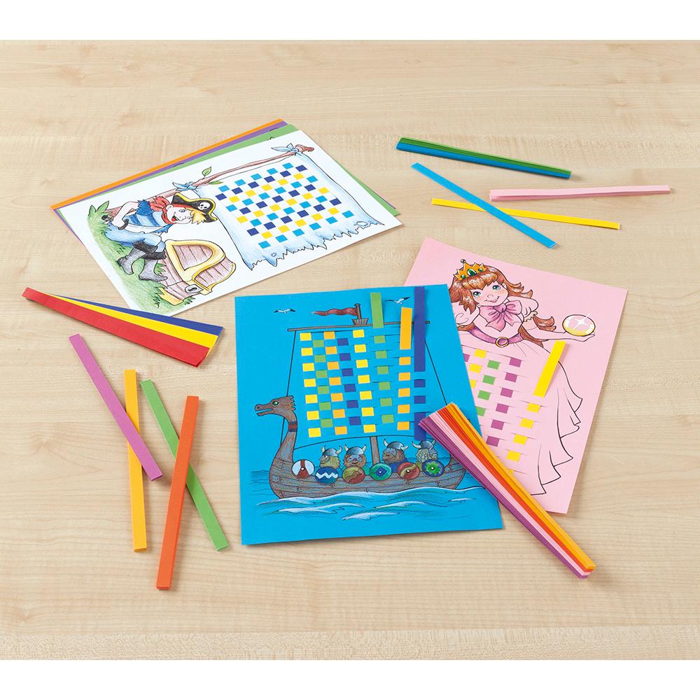 Produktbild folia Flechtpapier-Set A4 farblich sortiert 3 von 3