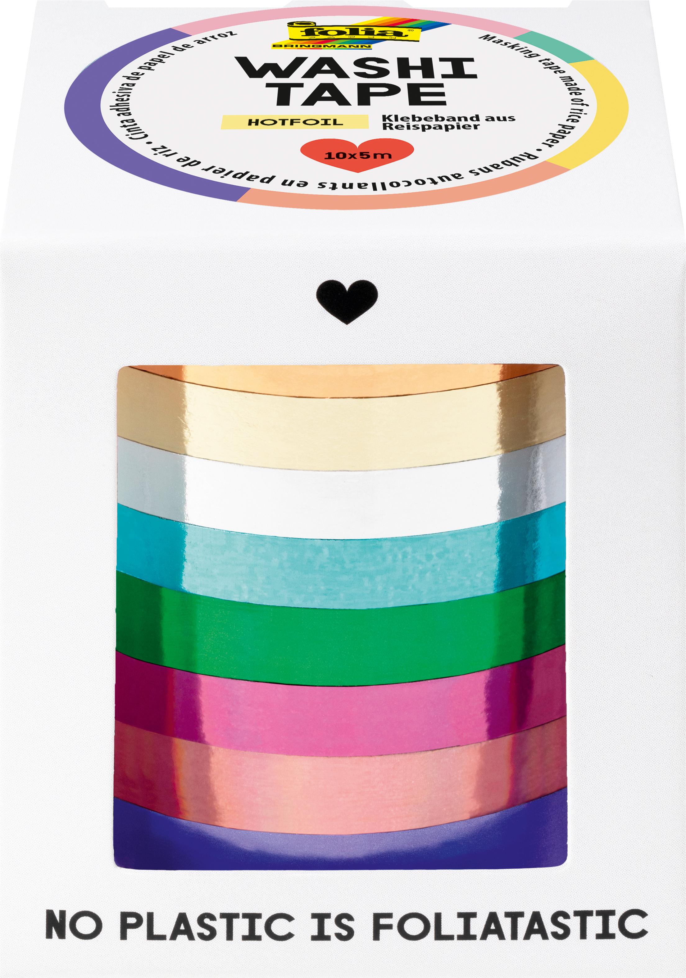 folia Washi Tape Hotfoil 10er-Set