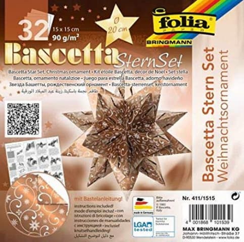 folia Bascetta Stern riental kupfer/weiss