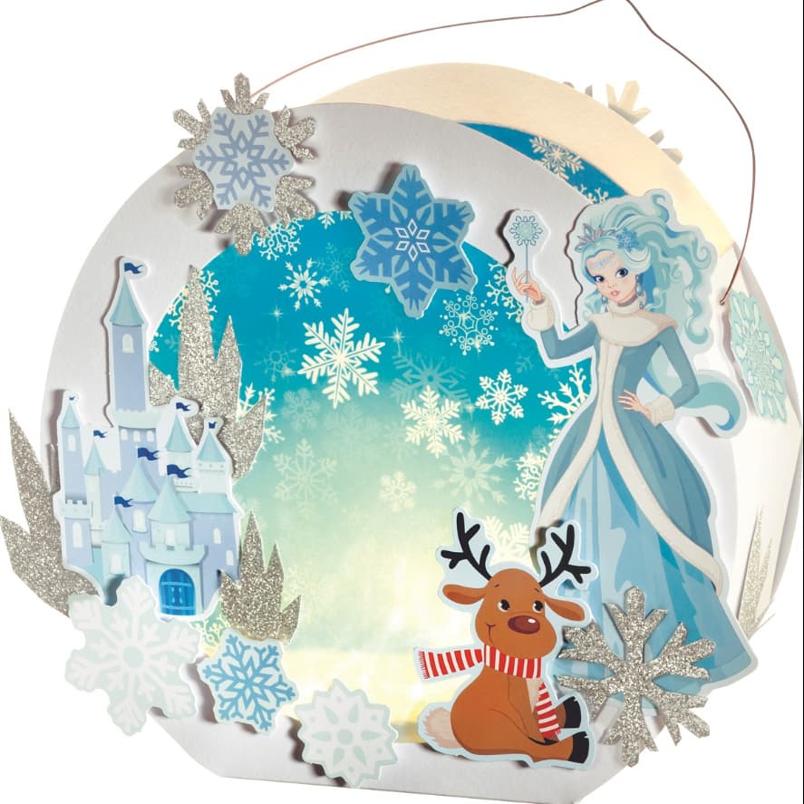 Folia Laternen-Bastelset 23x33cm Eisprinzessin