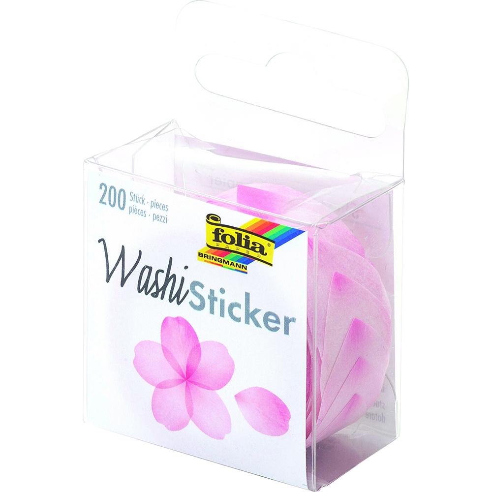 folia Washi-Sticker Blüten rose