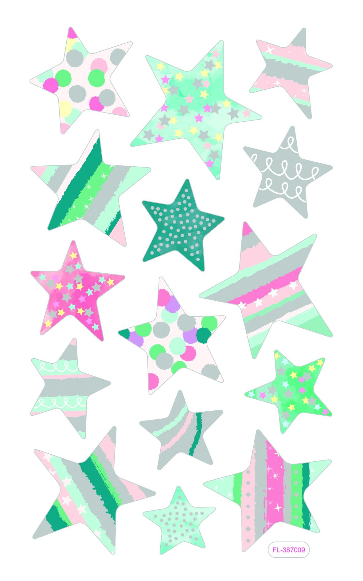 Produktbild folia Soft-Sticker PASTEL 2 Blatt 33 Sticker 3 von 4