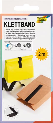 folia Klettband selbstklebend, 20mmx2m - 2303