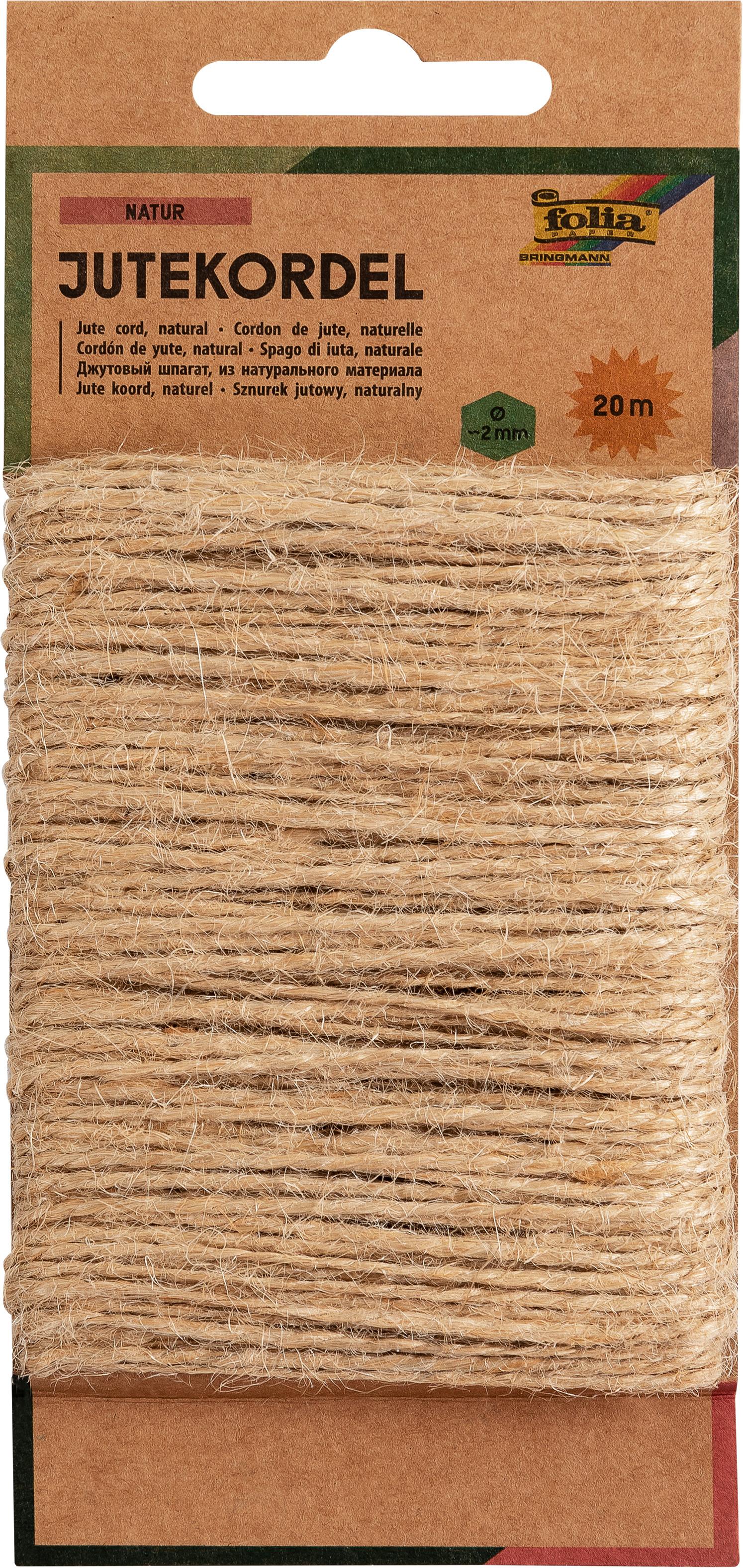 Folia Jutekordel 20m natur
