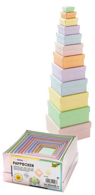 Produktbild folia Pappboxen pastell in 12 Grössen 2 von 3