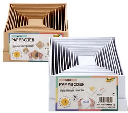 Produktbild folia Pappboxen naturbraun 12 Grössen 2 von 2