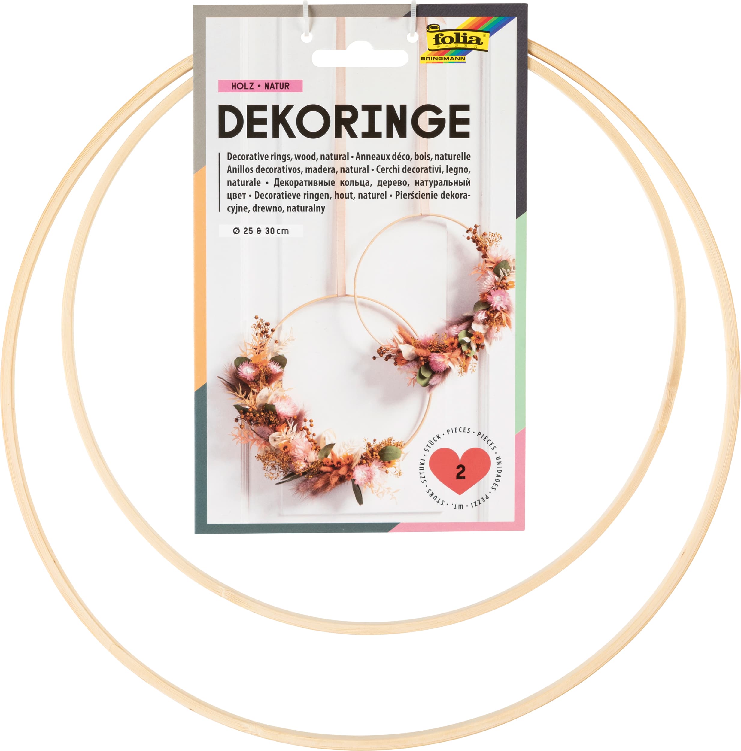 folia Deko-Ringe Holz