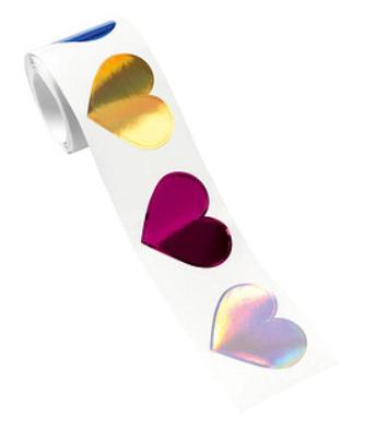 Produktbild folia Stickerrolle HEARTS 48 Teile 2 von 2