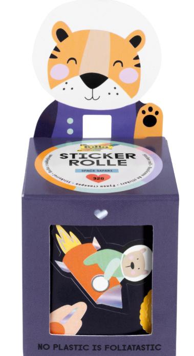 folia Stickerrolle SPACE SAFARI 320 Teile