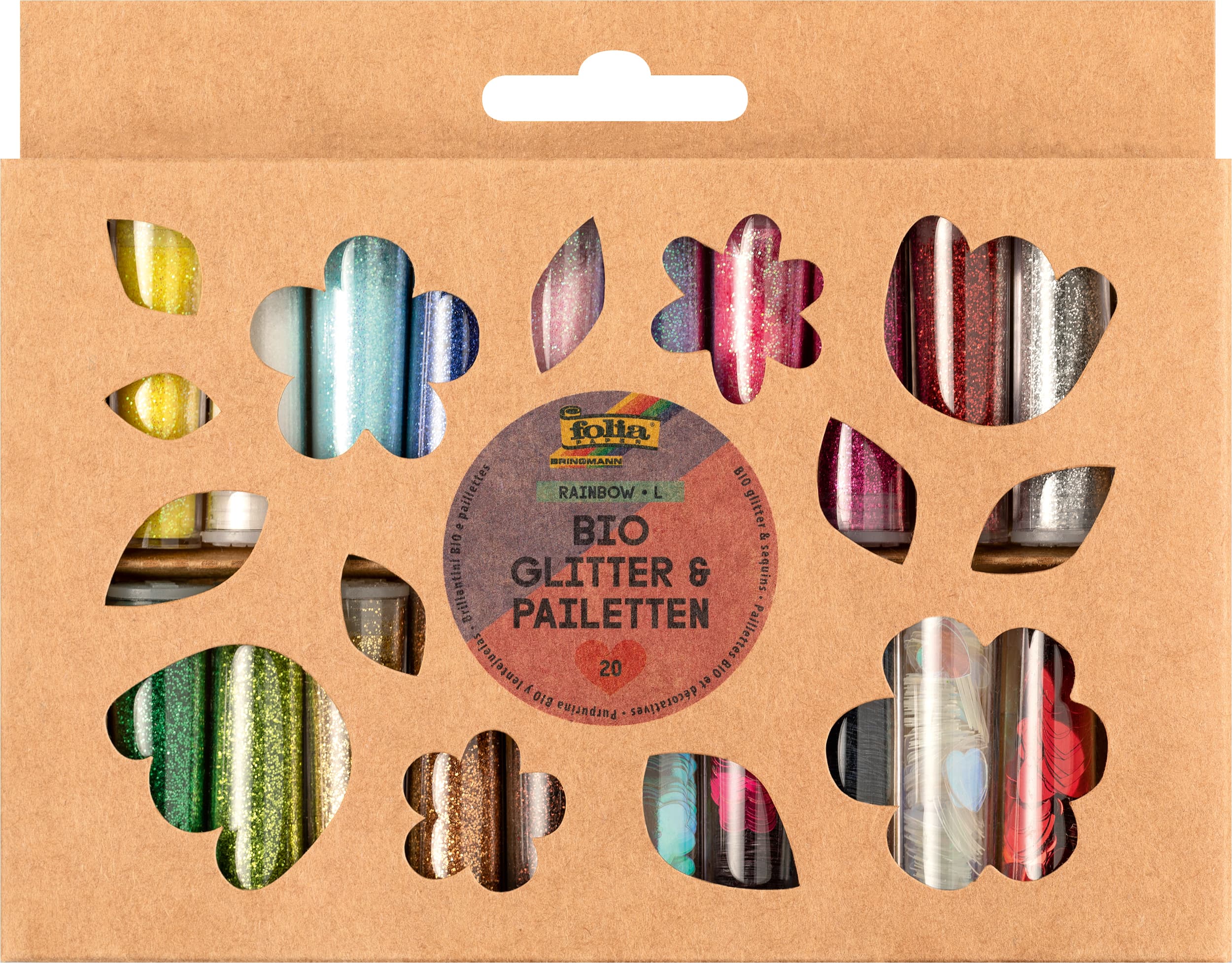 folia BIO Glitter & Pailletten Set