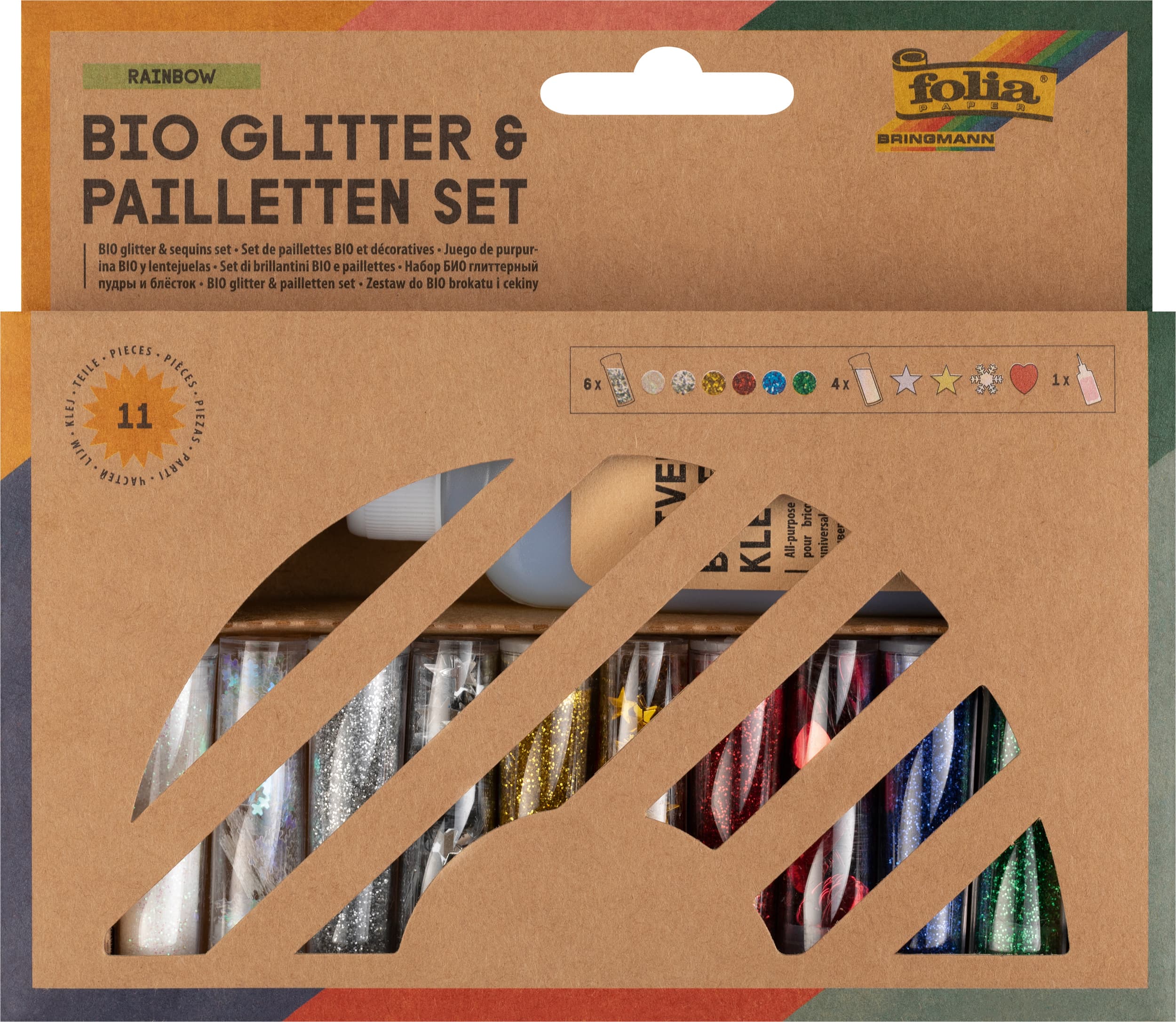 folia BIO Glitter & Pailletten-Set