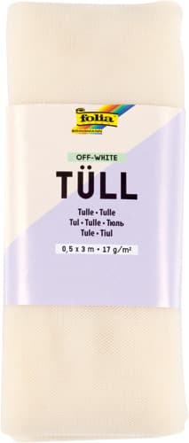 folia Tüll-Stoff, weiß