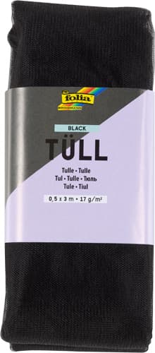 folia Tüll-Stoff, schwarz