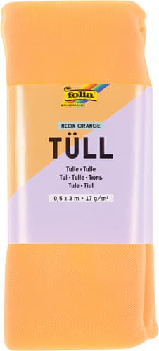 folia Tüll-Stoff, neon orange
