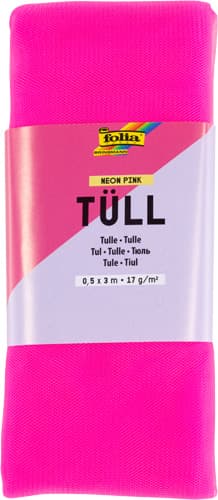 folia Tüll-Stoff, neon pink