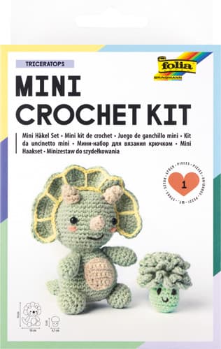 folia Mini Häkel Set TRICERATOPS