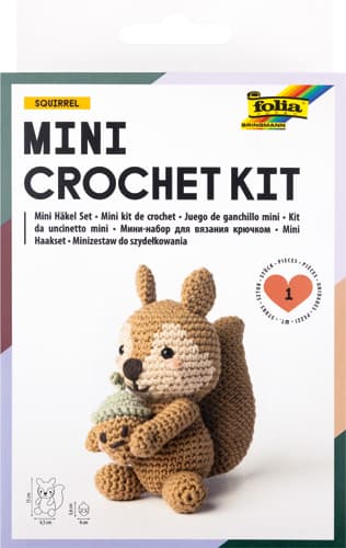 folia Mini Häkel Set SQUIRREL