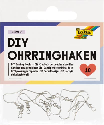 folia DIY Ohrringhaken, 10 Stück - 78202