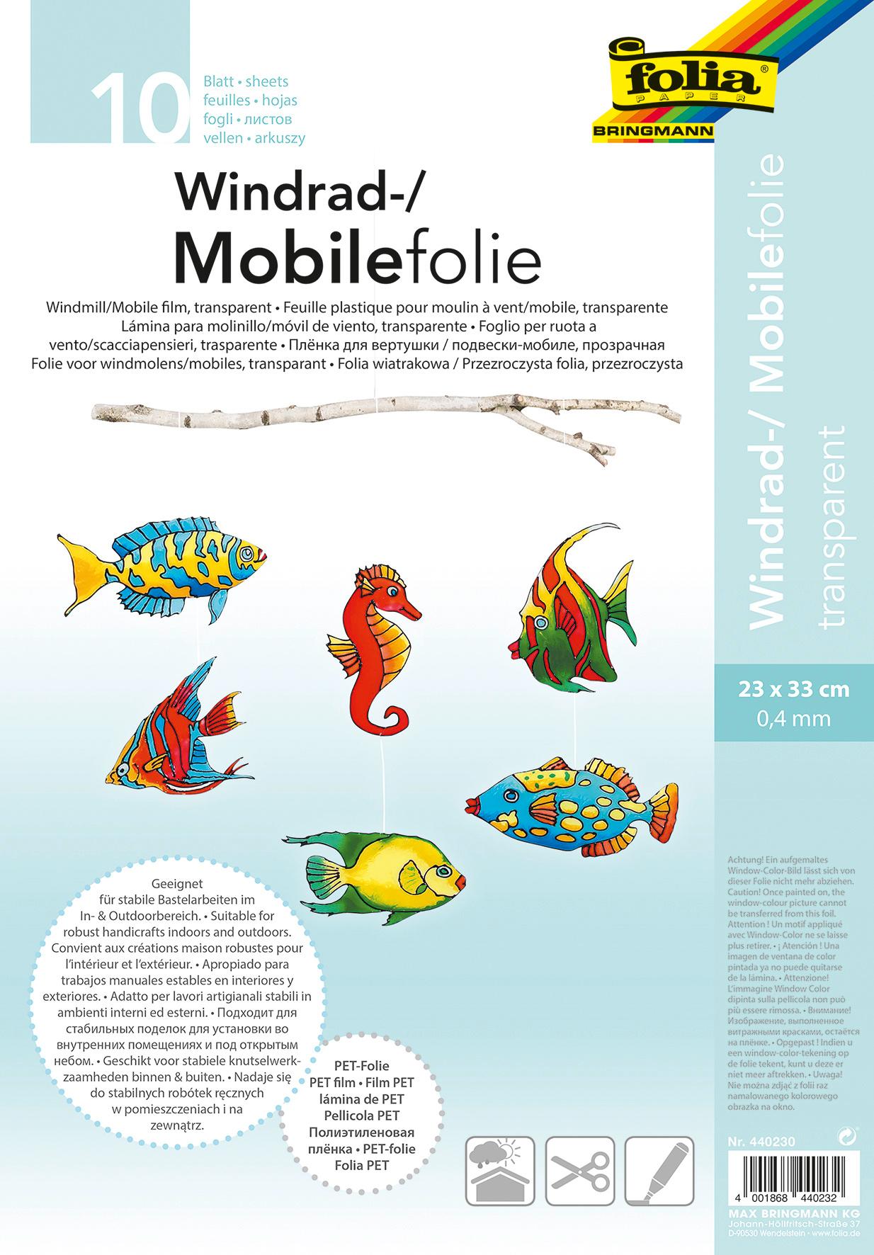 folia Mobilefolie 10 Blatt 23 x 33 cm