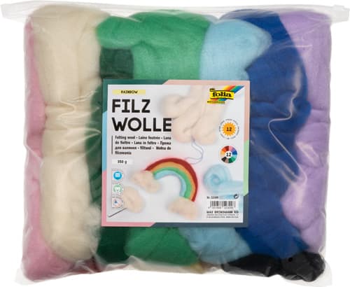 folia Filzwolle RAINBOW, 350g