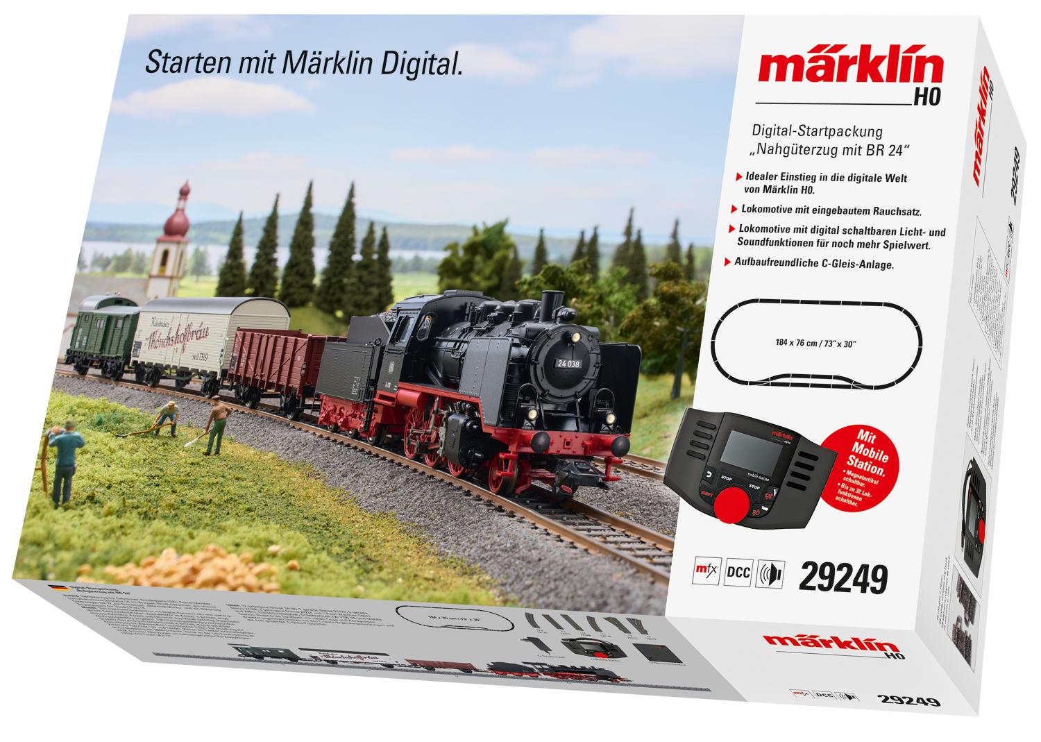 Märklin 29249 H0 Digital-Startpackung "Nahgüterzug mit BR 24"