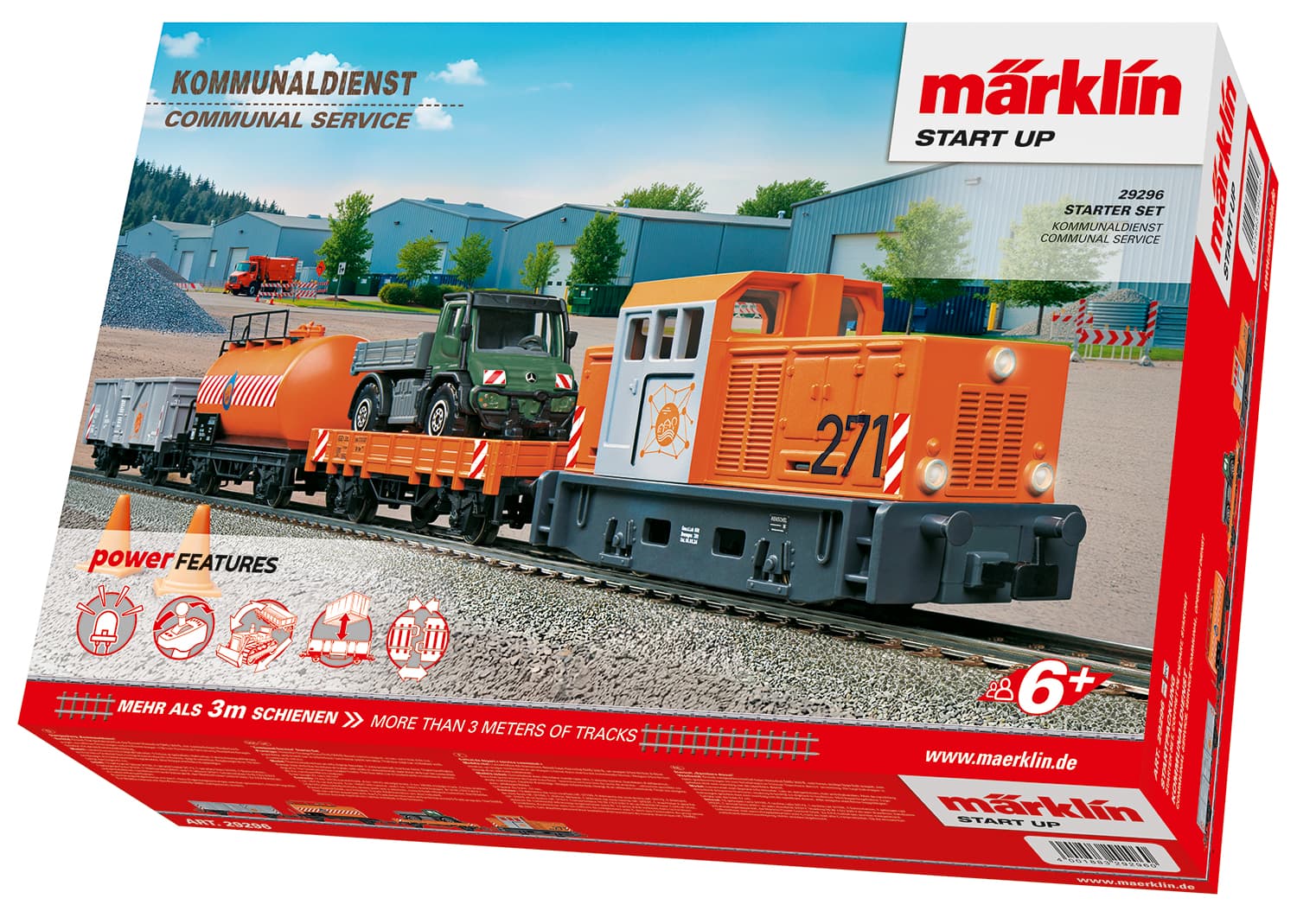 Märklin 29296 H0 Start up Startpackung Kommunaldienst mit Güterzug und C-Gleis