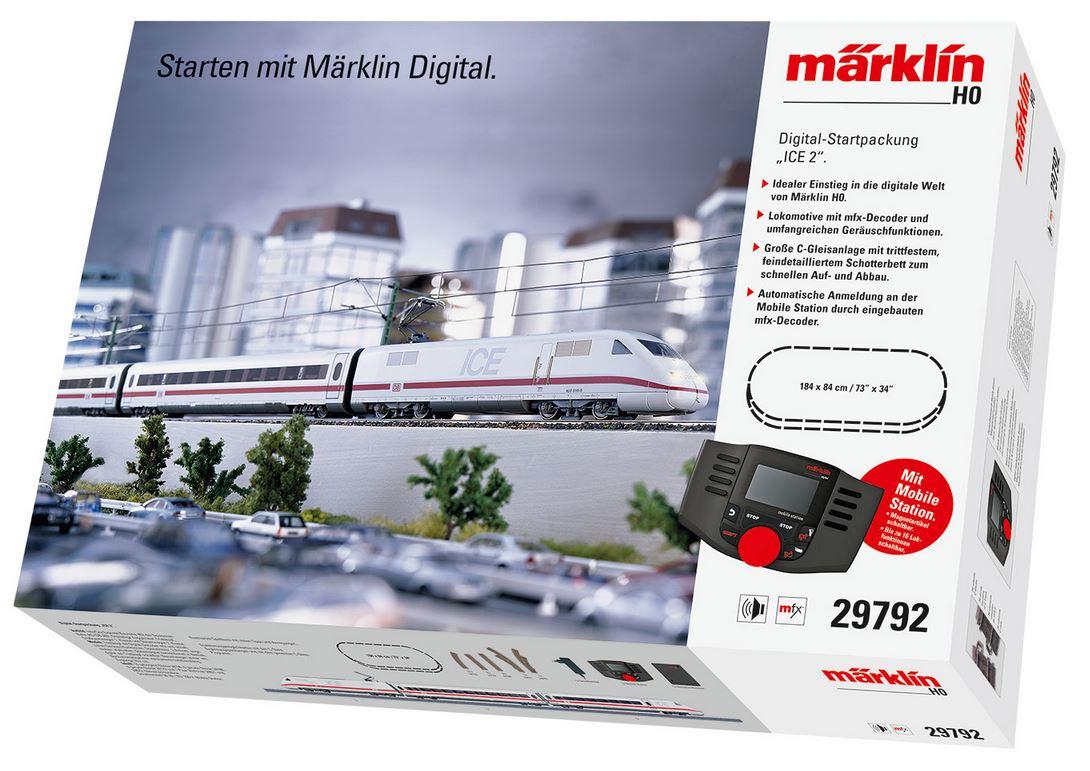 Märklin 29792 - Digital-Startpackung ICE 2. 230 Volt H0 V DB AG