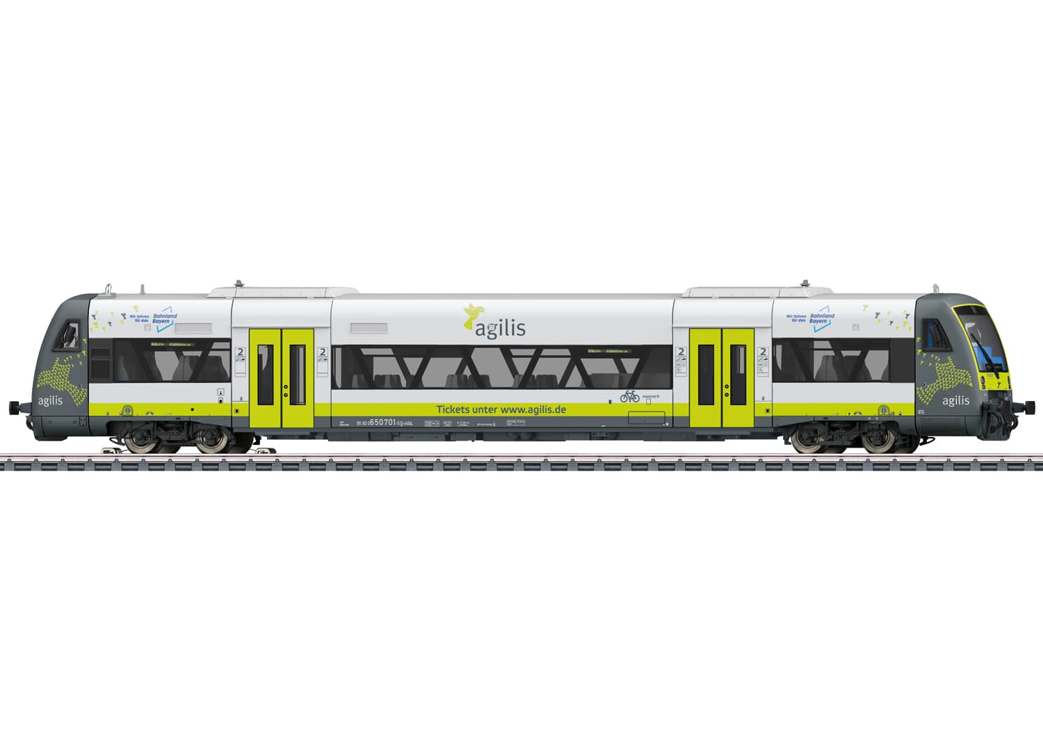 Märklin 36968 H0 Dieseltriebwagen Regio Shuttle RS1 BR 650 agilis mit mfx und Sound