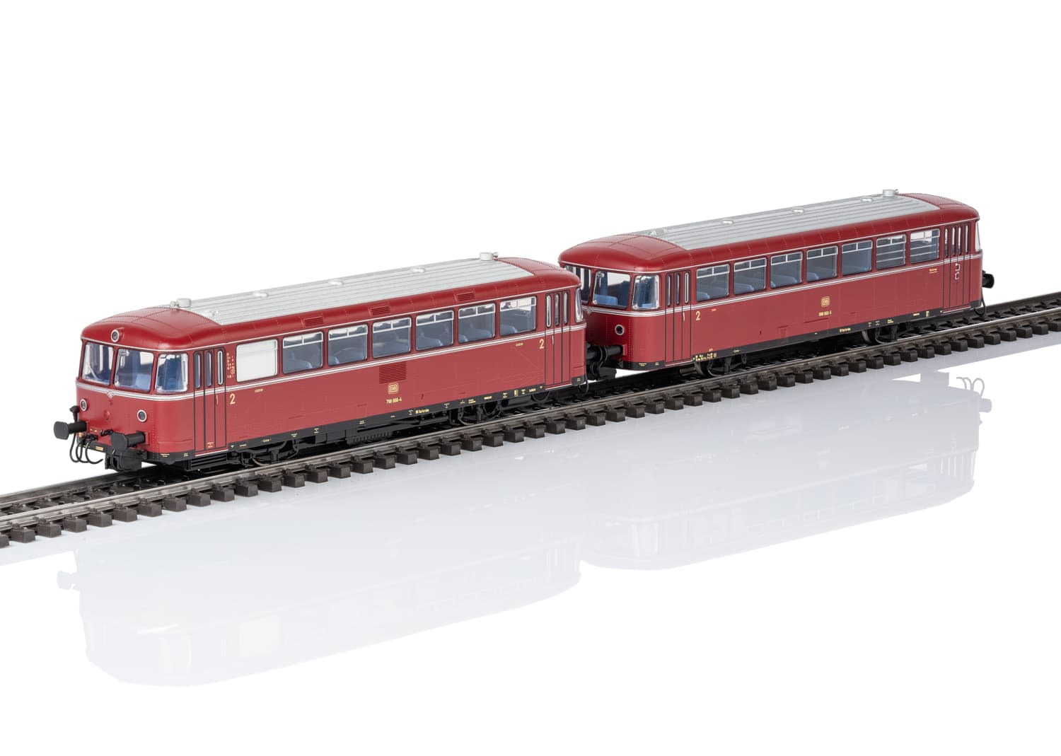 Märklin 38980 H0 Schienenbus mit Steuerwagen Baureihe 798 und 998