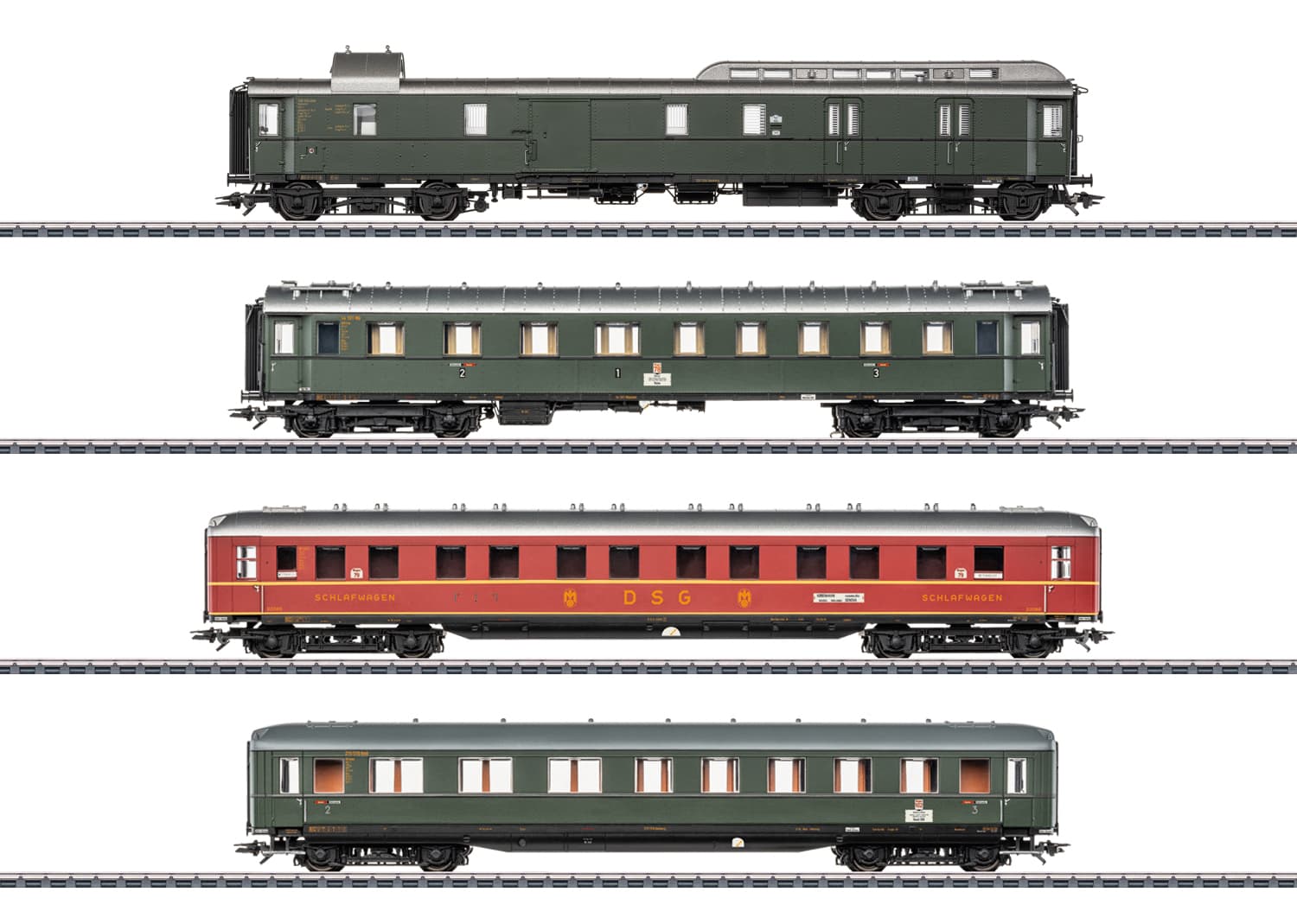 Märklin 42491 H0 Schnellzugwagen-Set 1 D 74 DB ab 15 Jahren