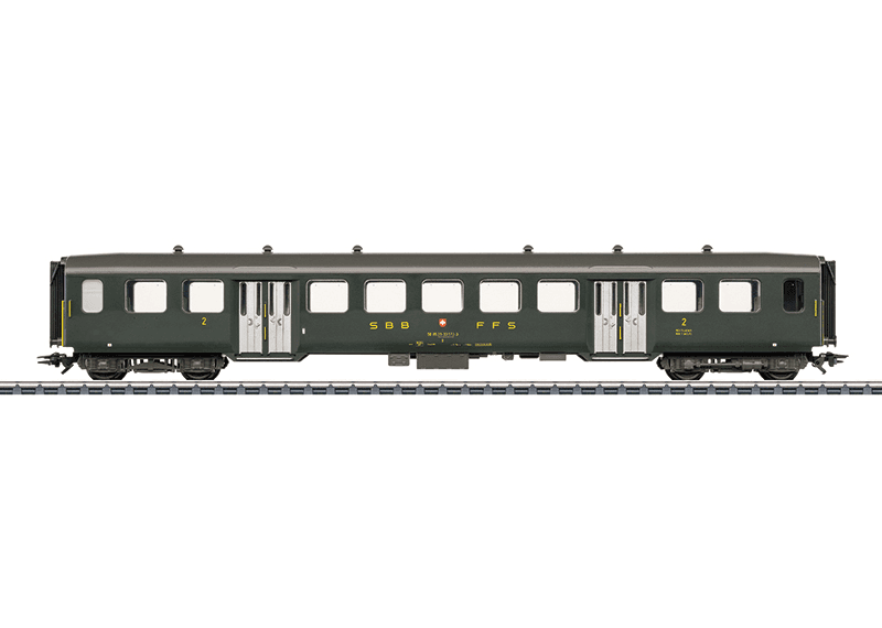 Märklin 43373 H0 Leichtstahl-Sitzwagen 2. Klasse SBB Epoche IV