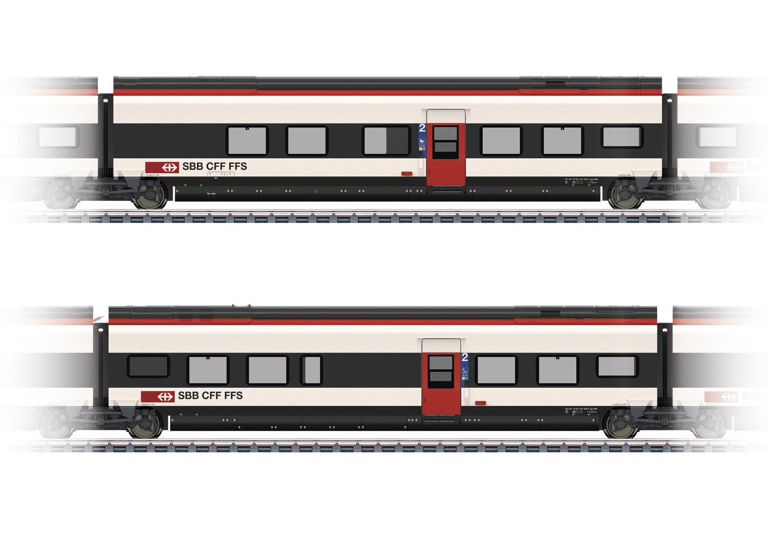 Märklin 43461 - Ergänzungswagen-Set 1 zum RABe 501 Giruno
