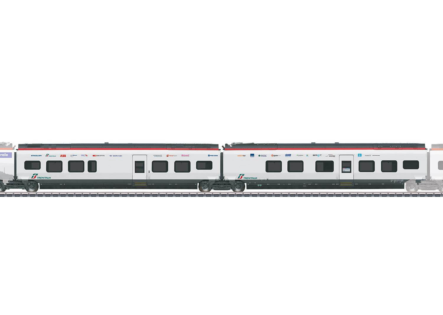 Märklin 43466 H0 Ergänzungswagen-Set 1 zum RABe 501 Giruno