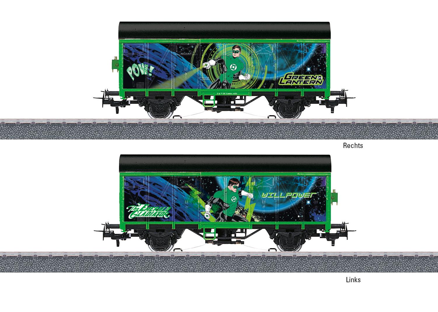 Produktbild Märklin 44830 - H0 Märklin Start up - Gedeckter Güterwagen Green Lantern 2 von 2