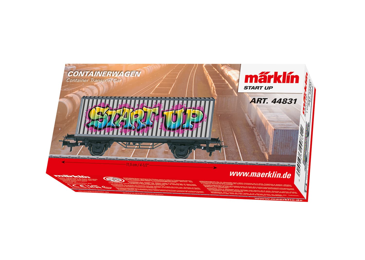 Produktbild Märklin 44831 H0 Start up - Containerwagen Graffiti 2 von 3