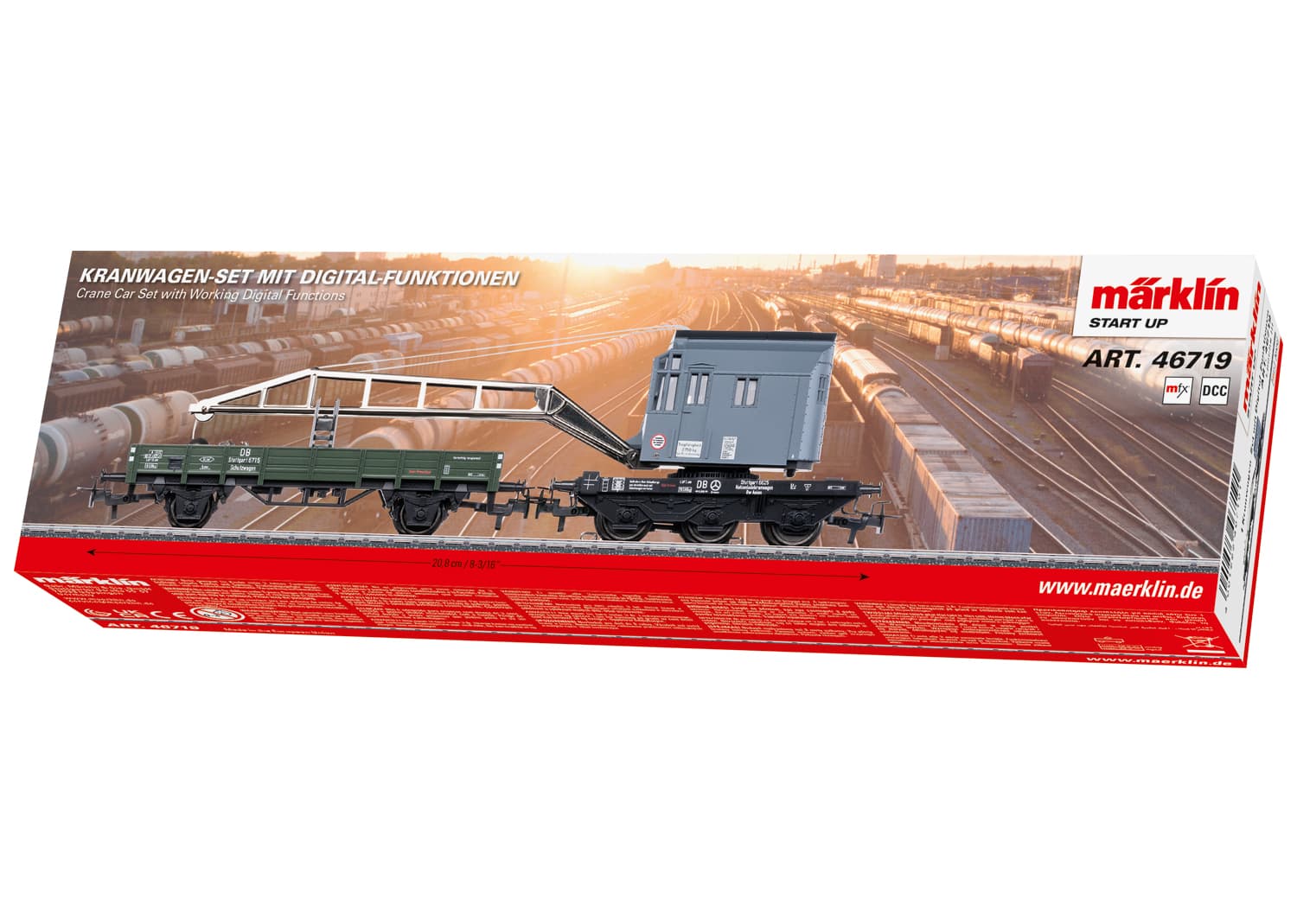Produktbild Märklin 46719 H0 Kranwagen-Set mit Digital-Funktionen. 2 von 3