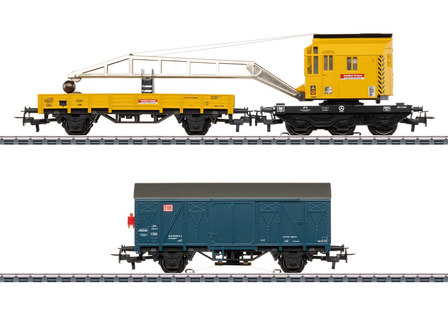 Märklin 46720 H0 Kranwagen-Set Bahnbau Gruppe DB AG mit Digital-Funktionen ab 15 Jahren