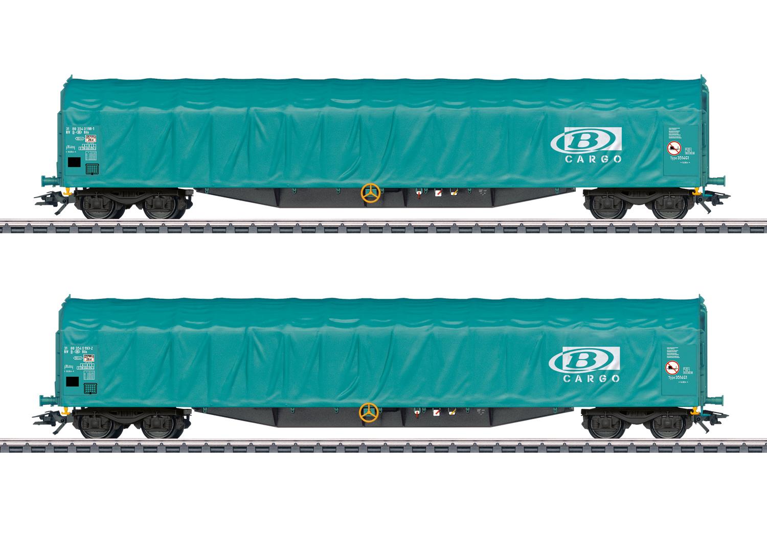 Märklin 47164 H0 Schiebeplanenwagen-Set Rils