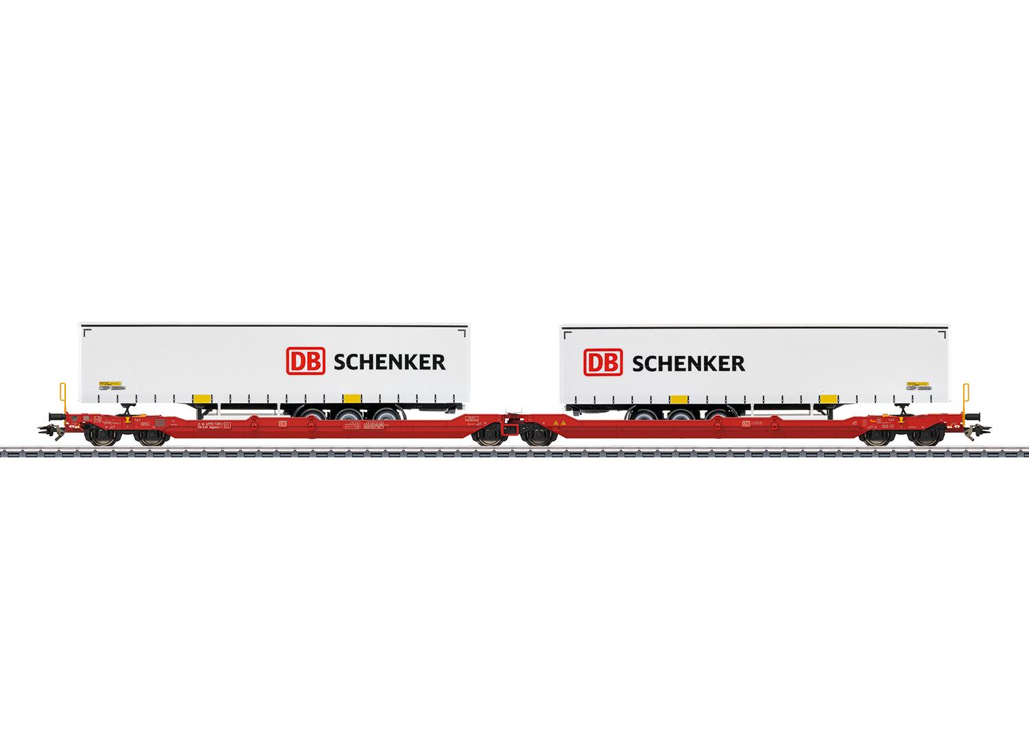 Märklin 47470 H0 Doppel-Taschenwagen Sdggmrss 738