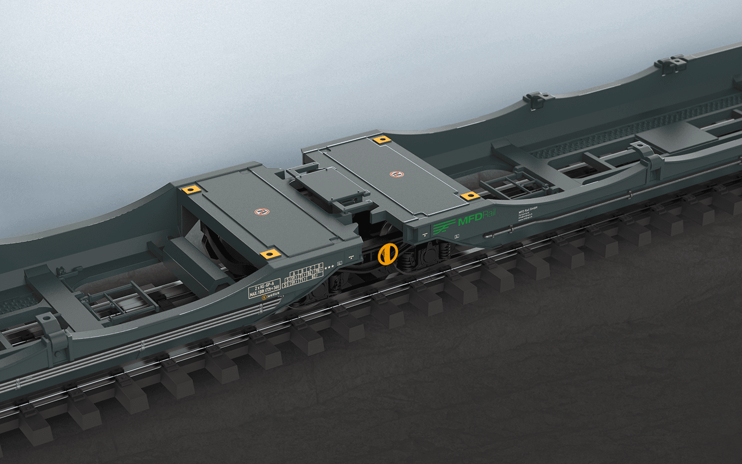 Produktbild Märklin 47472 H0 Doppel-Taschenwagen Sdggmrss 3 von 4